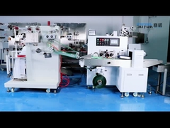 수평선상 알코올 스웝 기계 오래가는 50Hz 4 사이드 씰 주머니 기계