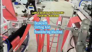 대형 일회용 책상보 시트 자동 접이식 롤링 절단기