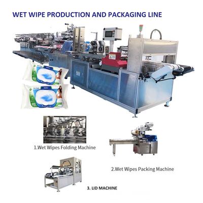 품질  PLC Control 5 Slitting Lane Wipe Making Machine With 1 Year Warranty 공장